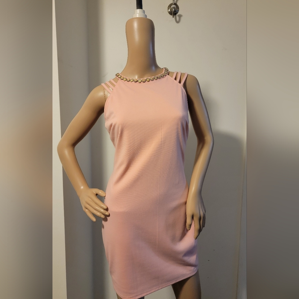 Windsor Blush Pink Strappy Mini Dress
